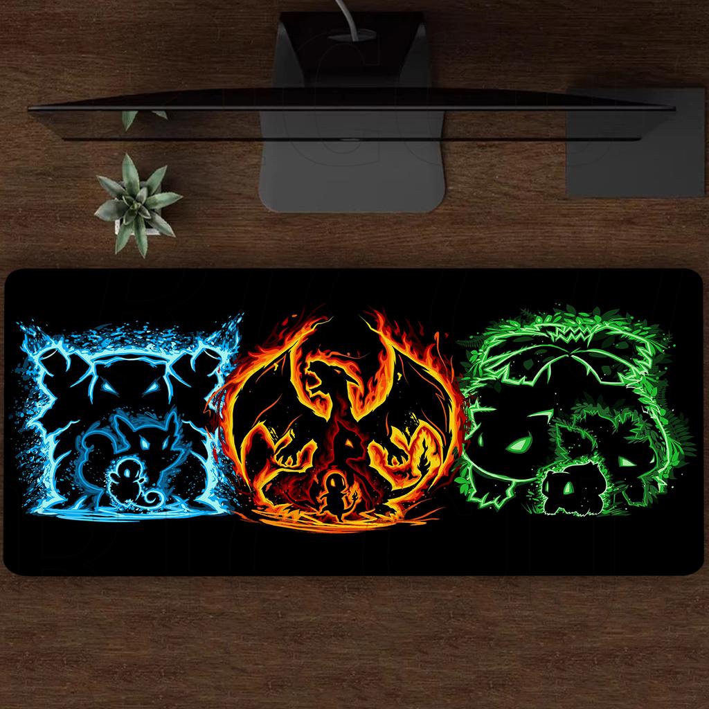 HD Mouse Pad Large Rug Gamer PC Accessories Keyboard Rubber 800X400MM Expand Desk Mat Laptop Pokemon Charizard Carpet Mousepad