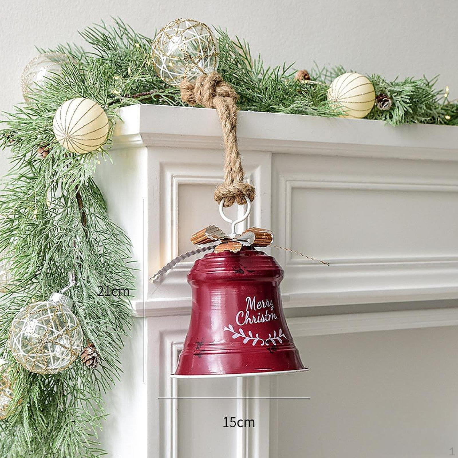 

Christmas Bell Decoration Charm Pendant Xmas Decor Tree Hanging Ornament for S красный