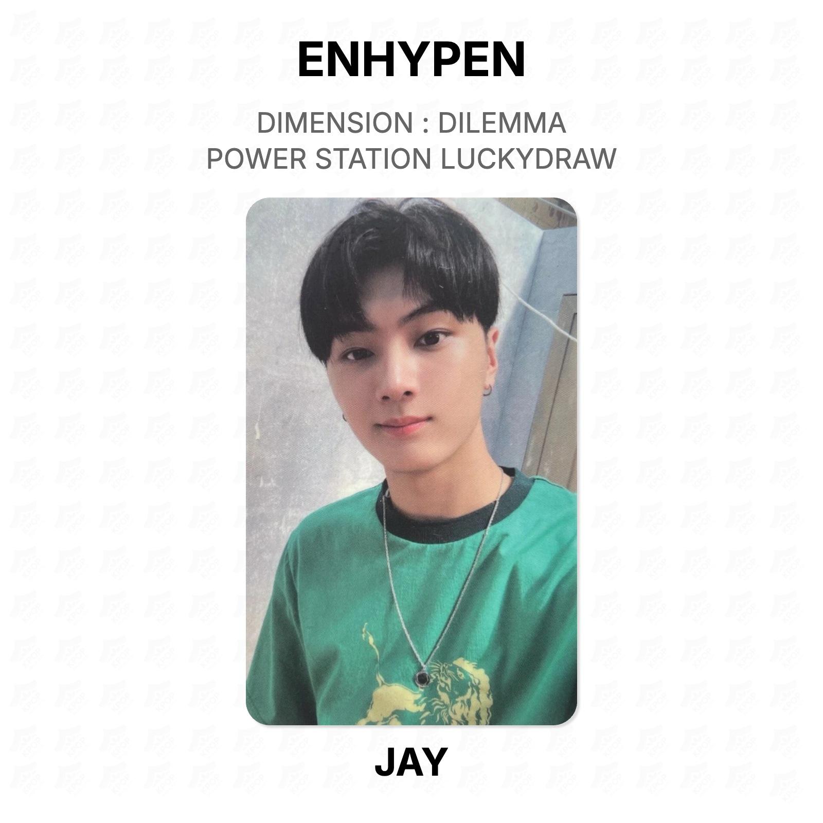 ENHYPEN DIMENSION : DILEMMA POWER STATION LUCKYDRAW Official Photocard JAY
