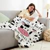 Cute Cow Blanket Sofa Bed Couch Cozy Soft Flannel Blankets for Cows Lovers Cows Throw Blanket for Girls Kids Adults Home Decor