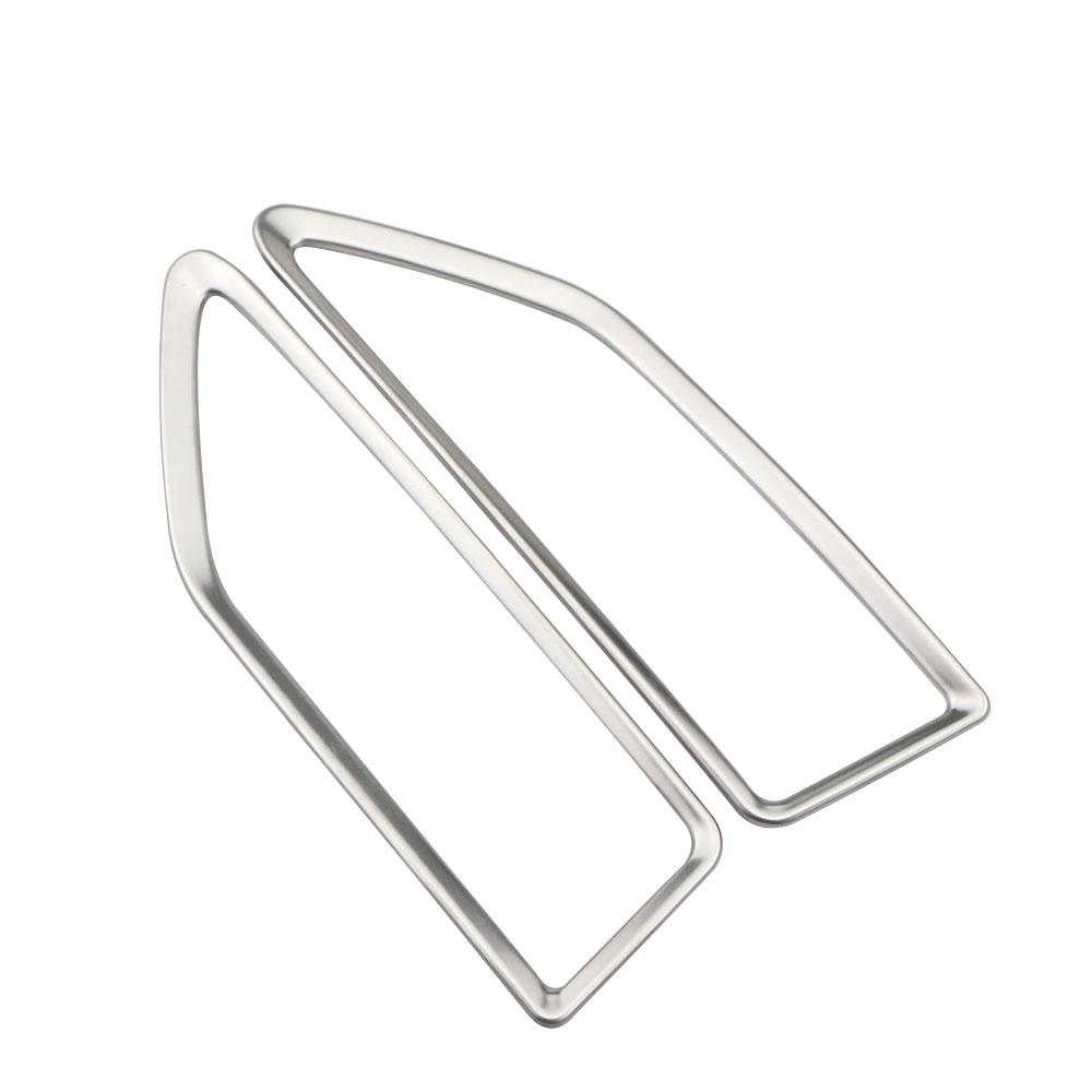 

2PCS For Ford Everest 2015 - 2026 Car Front Air Conditioning Vent Air Outlet Cover Sticker Trim Stainless Steel Accessories