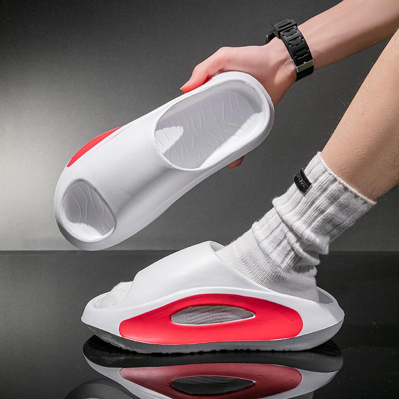 Herrars trendiga halkfria sommartofflor för inomhusbruk, hem och bad