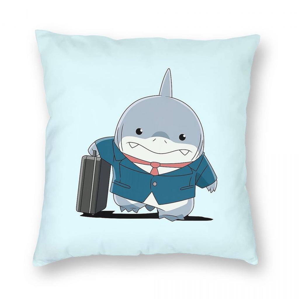 Jeff The Land Shark Business Square Pillowcase Polyester Linen Velvet Printed Zip Decor Car Cushion Cover Wholesale x