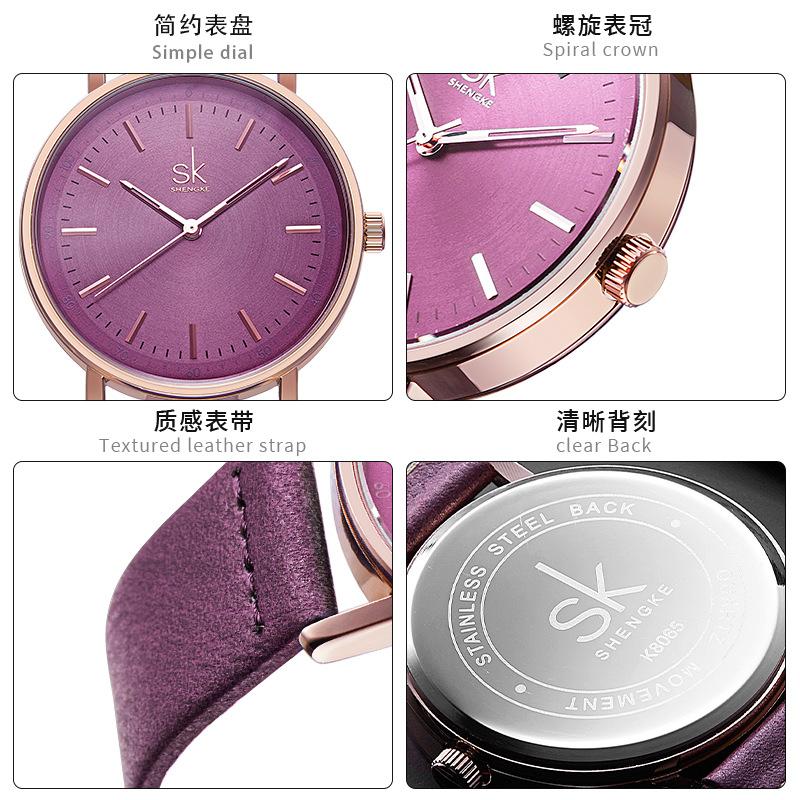 Ladies Watch Women'S Fashion Simple Waterproof Belt Famous Watch Quartz Watch Watch 8065