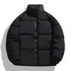 Chaqueta de Invierno para Hombre Parkas Casuales de Invierno Abrigo Cálido Grueso Ropa Exterior Cuello Alto Abrigos para Hombre Color Sólido Cremallera Ropa para Hombre