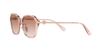 Coach HC8332D Transparent Pink Size 56 Women's Sunglasses,