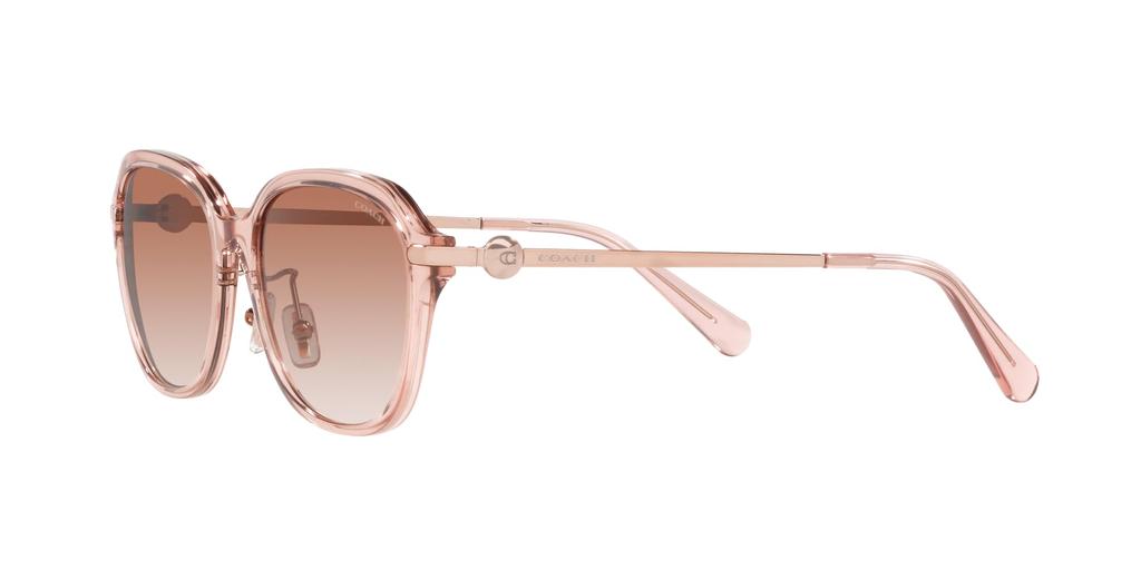 Coach HC8332D Transparent Pink Size 56 Women's Sunglasses,