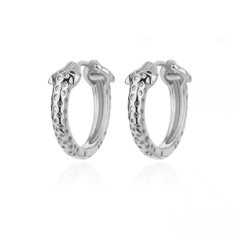

Elegant Hoops Earrings For Women Gold Color Snake Zircon Hoop Jewelry Piercing Ear Stainless Steel Cute Anniversary Gift Aretes