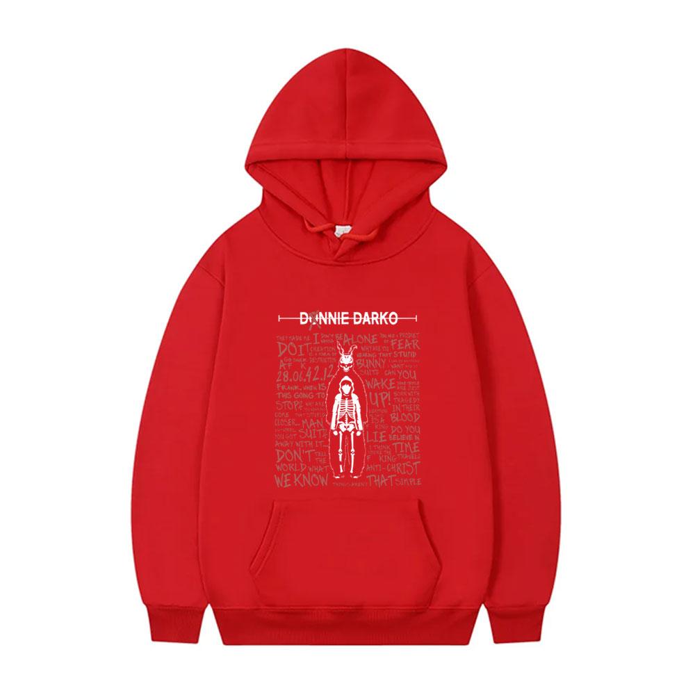 Limitovaná grafická mikina s kapucí Donnie Darko Pánská hip hopová móda Oversized mikina s kapucí Unisex Rock Vintage Fleecové bavlněné mikiny s kapucí