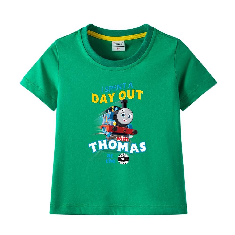 Boys' Printed Short-Sleeve Cotton T-shirt - 2023 Summer Fashion