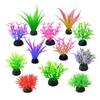 Plastic Artificial Aquarium Plant Height Range 4-8cm Low Grass Aquatic Plant Ornament Mini Aquarium Decoration