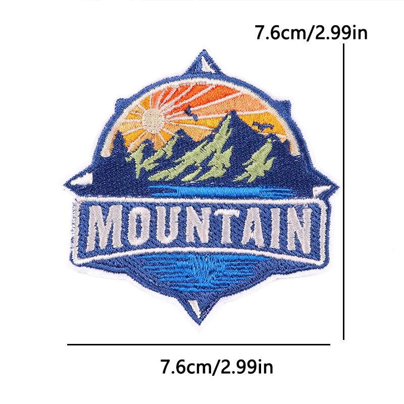 Aufbügelbares besticktes Abzeichen Outdoor-Abenteuer-Design Kosmischer Pilz Astronaut Für Jeansjacke Hut Tasche DIY Personalisierbare Dekoration