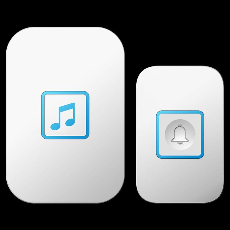 Wireless Waterproof Doorbell with Remote Control and Music, Compatible with US, UK, and EU Specifications