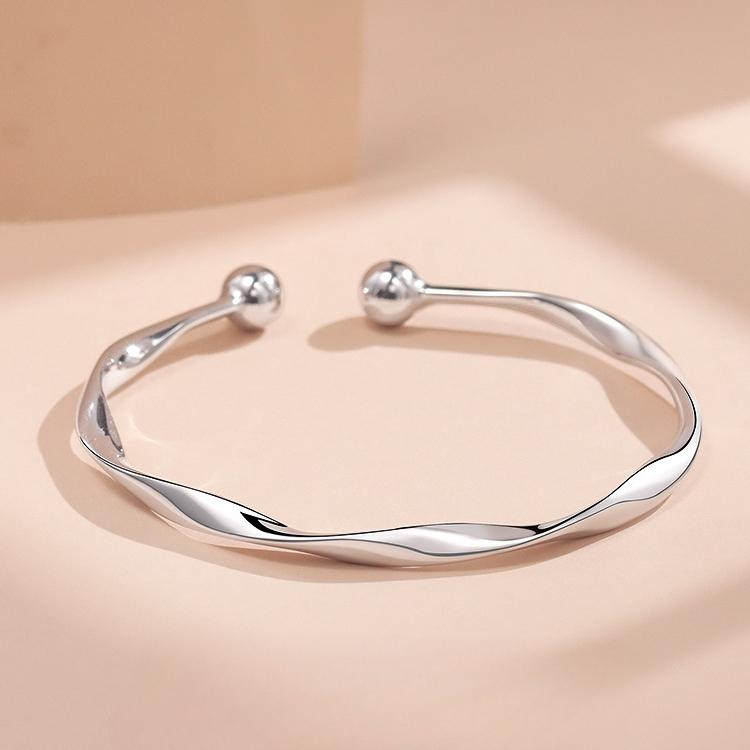 New 925 Silver Elegant Peacock Opening Screen Bracelet Bangles For Women Fashion Party Wedding Accessories Jewelry Gift