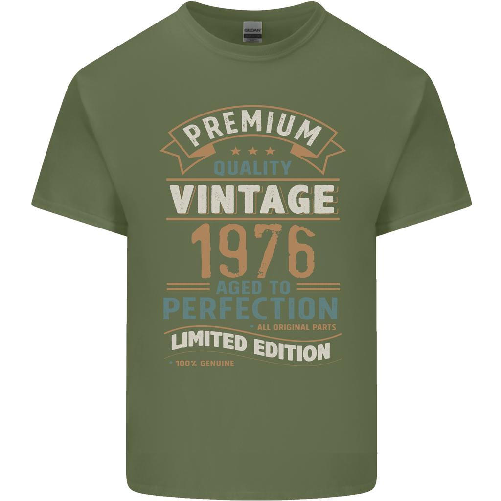 Premium Vintage 50th Birthday 1976 Unisexs Light Cotton TShirt