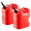 Fuel Container, 19 L, Gas Tank with Spout & Clear Scale, 15 L/min Max Flow Rate, Secure & Leak-proof, Portable Flat Fluid Container for Most Cars