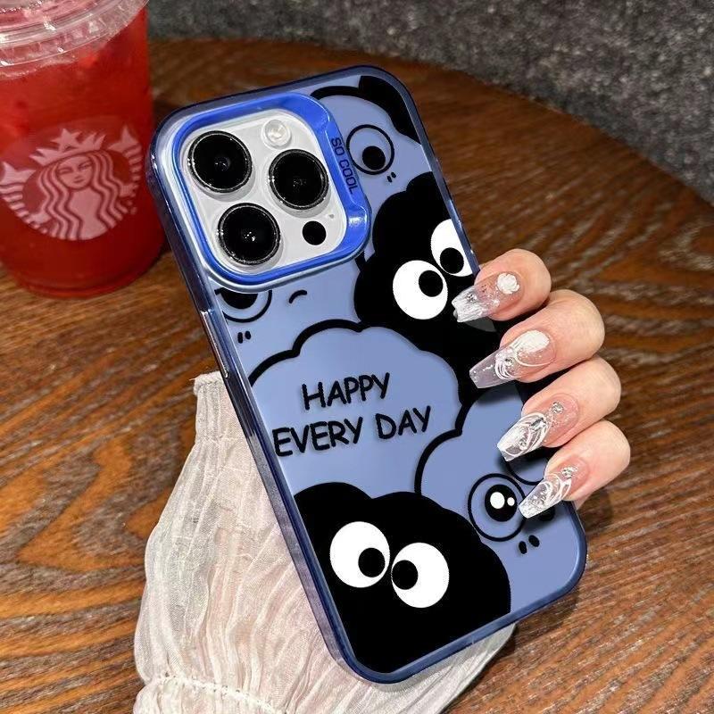 Happy Briquettes Are Suitable for Iphone15plus Mobile Phone Case Cartoon 14promax Cool 1312 Matte 11