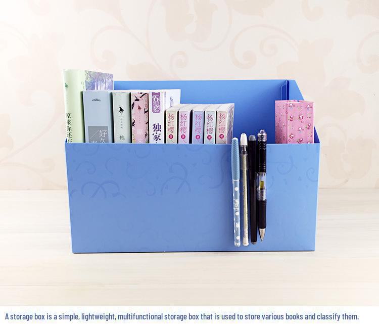 Student Desk Organizer: Foldable Cloth Book and Magazine Storage Box