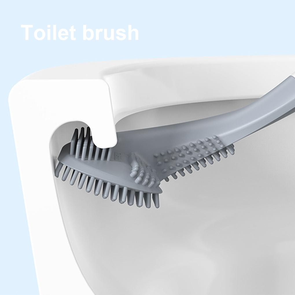 Wall-Mounted Long-Handled Toilet Brush Golf Brush Head Toilet Brush Cleaning