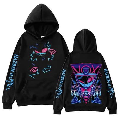 VOX Hazbin Hotel Huvtröja Dam Harajuku Långärmad Pullover Het Produkt Toppar Tröja Tröja Sport Grafisk Andningsbar