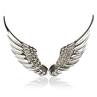Samolepka na auto 3D Stereo kovová dekorace na auto s andělským křídlem s obtisky Emblém Chromované auto 3D Samolepka na auto Big Wings