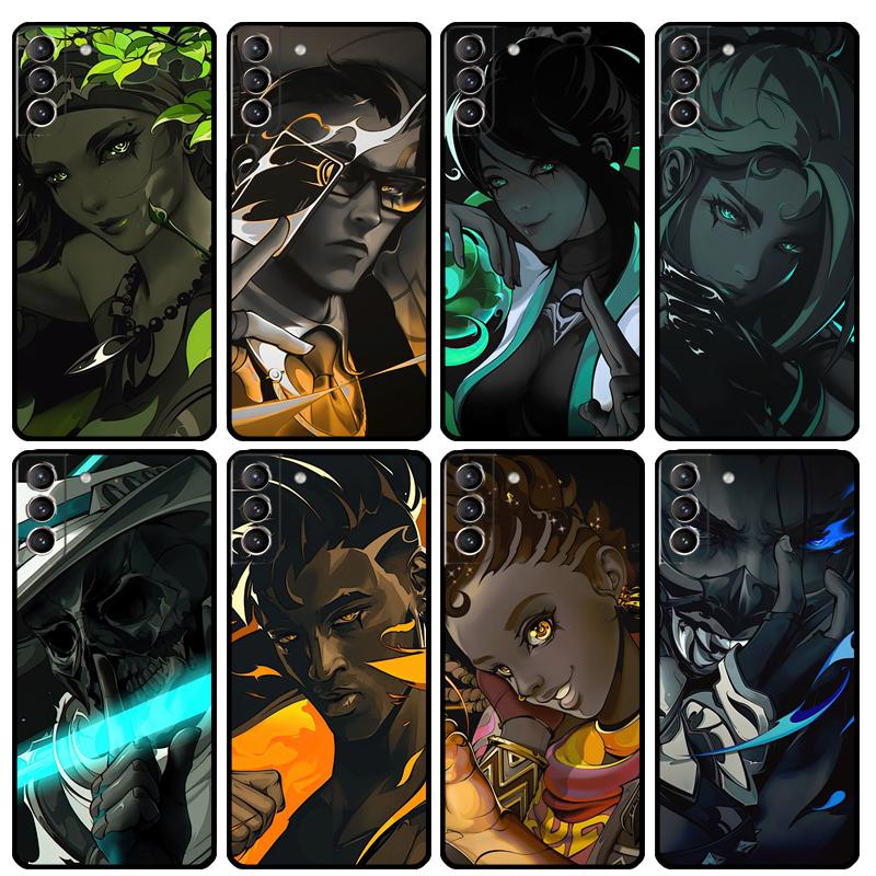 Valorant Case For Samsung Galaxy S21 Ultra S22 Plus Note 10 20 Ultra S8 S9 S10 S20 FE Cover Coque