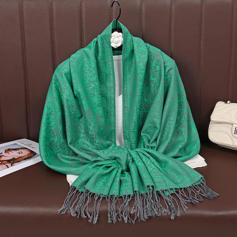 Luxury Thick Cashmere Scarf Women Print New Wraps Pashmina Travel Poncho Warm Blanket Winter Bufanda Shawl Female Stoles