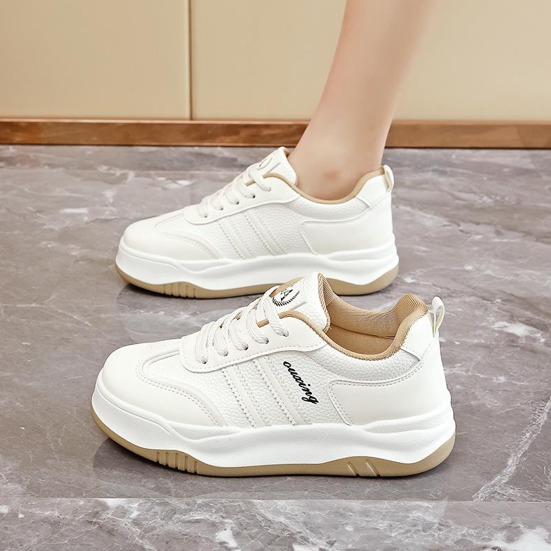 

Spring little white shoes women s shoes new Korean version student thick-soled heightening board shoes soft-soled casual shoes women 35 белый