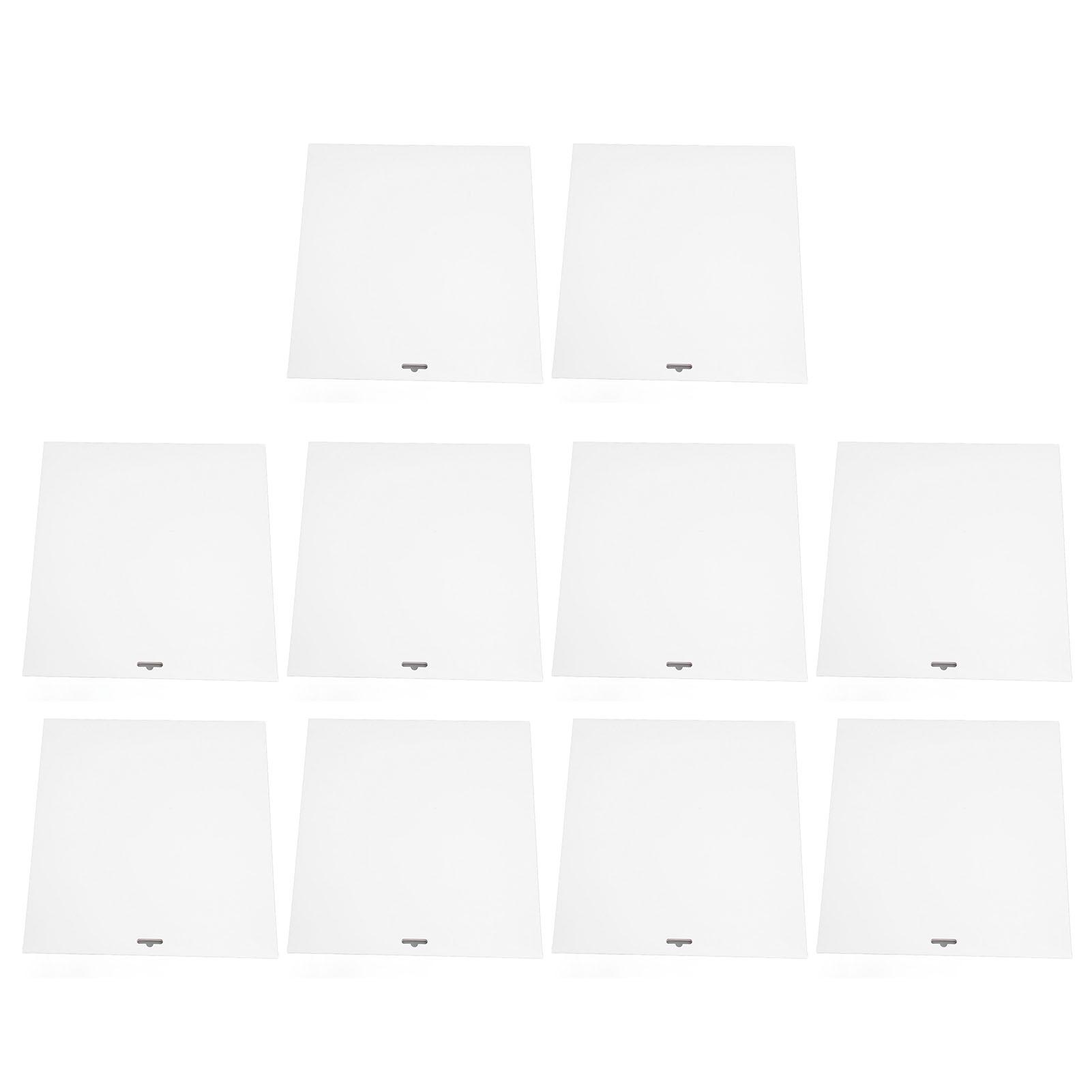 

10 шт. Обложка для пластинки Белый картон Пыленепроницаемые многоразовые конверты для пластинок для LP 12 дюймов