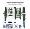1/48 Scale WWII Corsair & Spitfire Fighter Aircraft Model Kit - 4D Assembly for Boys, Military Collection Ornament (30 Variations)