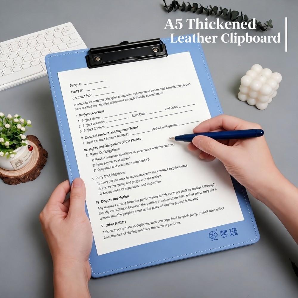 Macaron Color Clip Board A5 Writing Board Clip Practical Clipboard Restaurant