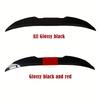 3-Section ABS Rear Trunk Spoiler 115-125cm Adjustable Sports Decor Top Wing Car Parts