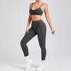 New Frosted Yoga Set: European & American Style, Tight Fit, Body Shaping Sportswear
