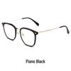 Danyang Fashion Tea-Colored Women's Large Face Myopia Pure Titanium Eyeglass Frame F15838L