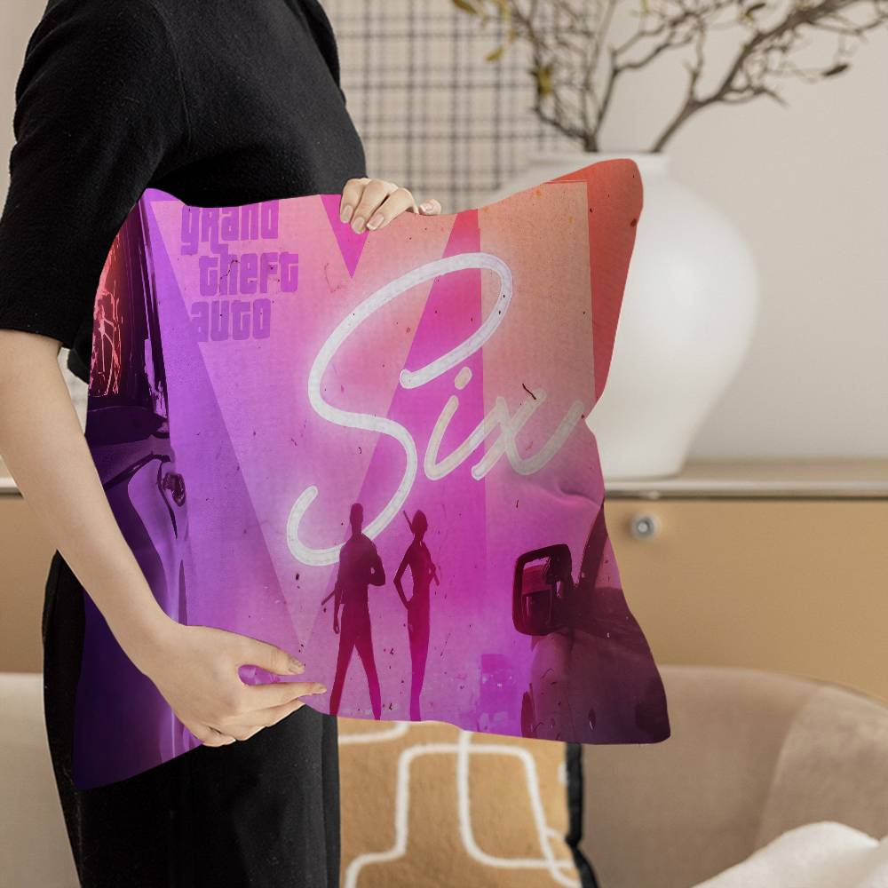 G-GTA Grand Theft Auto Pillowcases Home Bedding Decorative Pillow Cover Wedding Super Soft Pillow Case