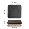 European Ceramic Square Dinner Plate Black White Western Steak Plate Home Ceramic Fruit Salad Dessert Dishes Kitchen Tableware