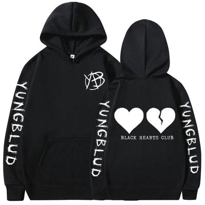 Rockowy piosenkarz Yungblud Bluzy Black Hearts Club Codzienny Komfort Bluza Mężczyźni Kobiety Moda Vintage Luźne Bluzy Dres