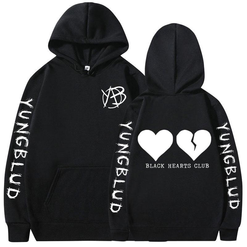 

Rock Singer Yungblud Black Hearts Club Hoodies Casual Comfort Sweatshirt Men Women Fashion Vintage Oversized Pullovers Tracksuit S