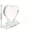 Heart-Shaped Ornament with Inspirational Quote - "Because Someone We Love Is In Heaven", Birthdays, Anniversaries, Valentine'S Day, Heart Decor, Home