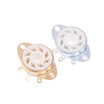 1Pc 8Pin Gzc8-Y-6 Octal Tube Socket Ceramic Valve Base Jack For Kt88/6550/El34/6P6P/6V6/6N8P/6Sn7 Audio Amplifier Diy
