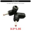 Tragbarer DC5521 Buchse auf DC3.5x1.35mm Stecker Konverter Adapter Winkel Umwandlungskopf für verschiedene Laptop-Marken