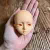 1 Pieces 16 Doll‘s Head No Makeup Mjd Doll Accessories with Changeable Eyes Dress Up Toys