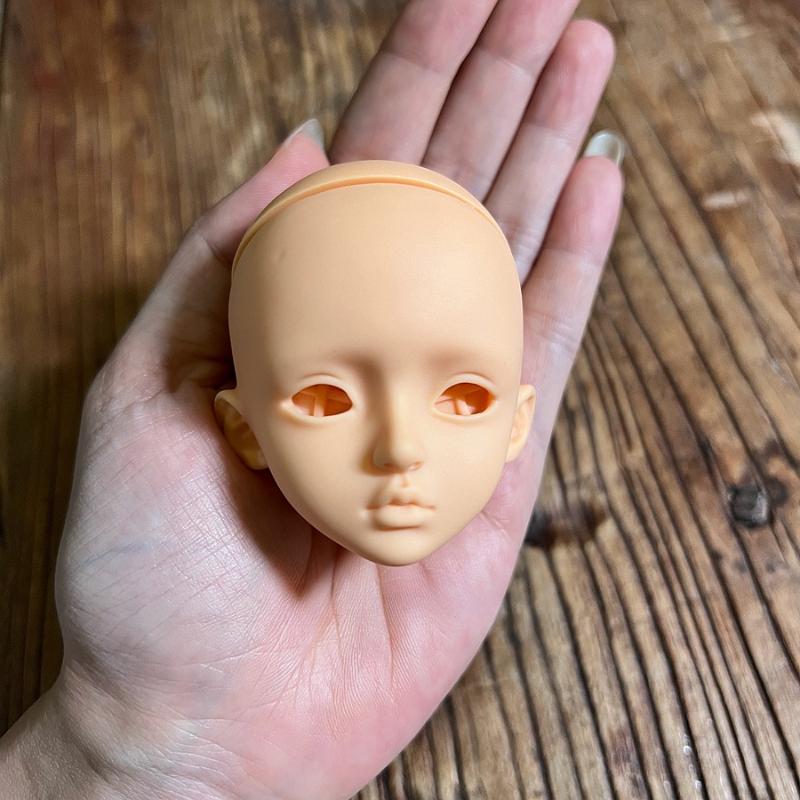 1 Pieces 16 Doll‘s Head No Makeup Mjd Doll Accessories with Changeable Eyes Dress Up Toys