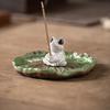 Zen Chinese Style Animal Lotus Incense Burner Frog Turtle Crab Incense Stick Burner  Relaxation