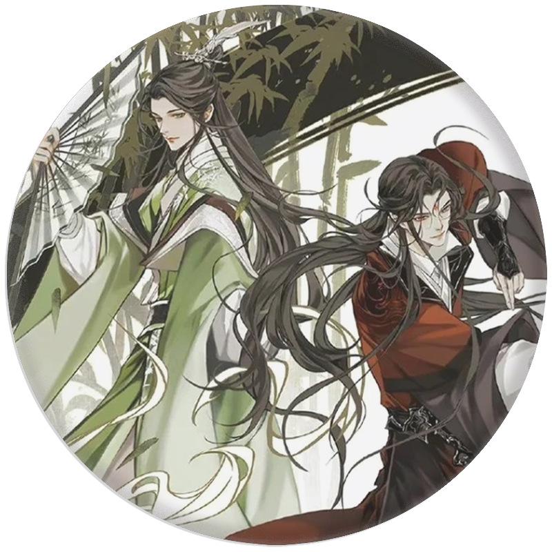 Anime Scum Villain Self-Saving System Badge Brooch Keychain Pendant Mirror Badge