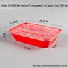 Rectangular Disposable Plastic Food Containers with Lids