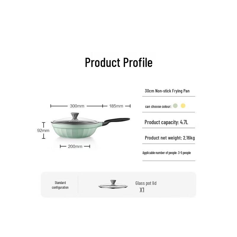 Buydeem 30cm Non-stick Frying & Stir-fry Pan