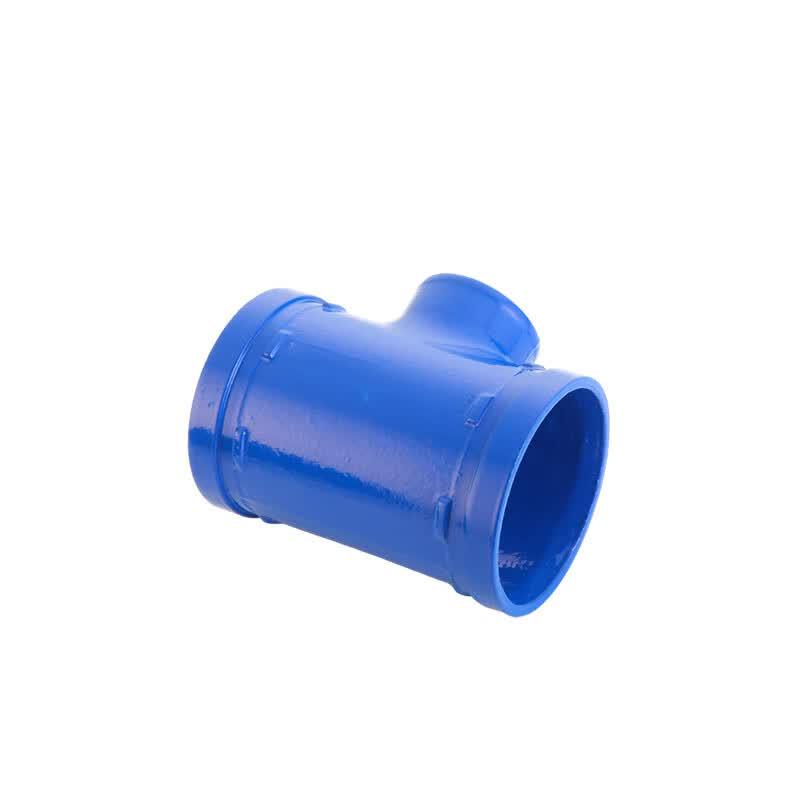 Grooved Blue Reducing Tee