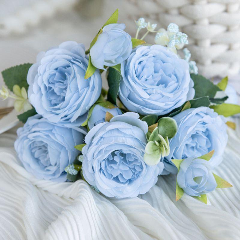 Fake Silk Peony Vases for Garden Home Room Table Decor Scrapbooking Garland Wedding Bouquet Party Accessories Artificial Flowers