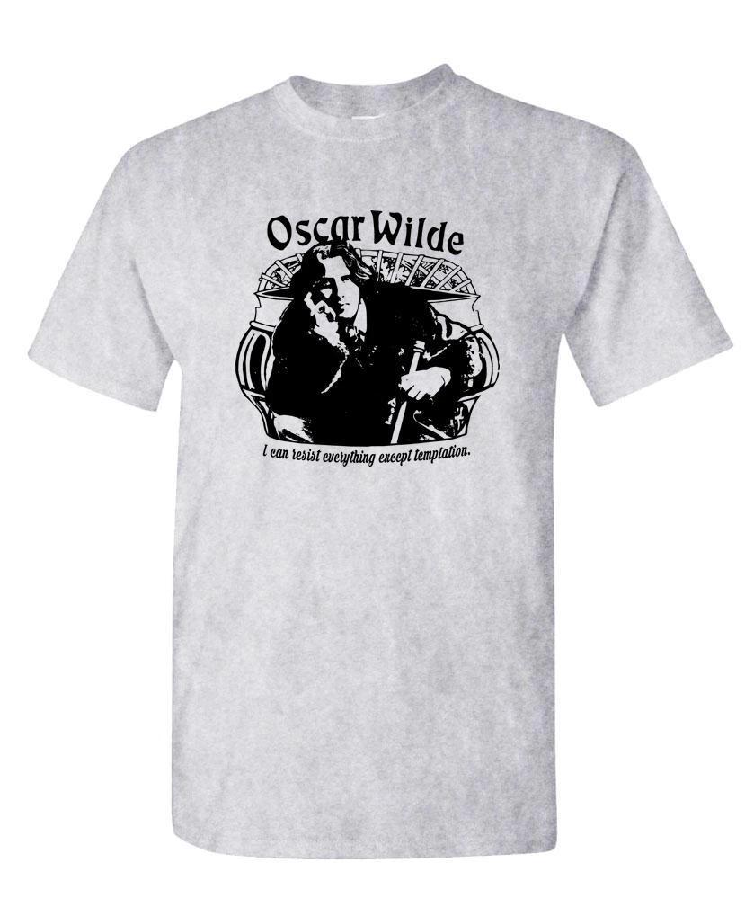 OSCAR WILDE TEMPTATION - Unisex Cotton T-Shirt Tee Shirt 3XL